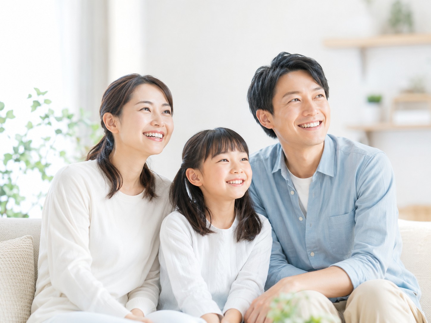 笑顔の親子のイメージ